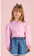 CAMISA ROSA MANGA LONGA GOLA BORDADA MON SUCRE - comprar online