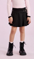 SAIA PLISSADA PRETA PETIT CHERIE - comprar online