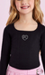 BLUSA PRETA CROPPED CORSET CORAÇÃO PETIT CHERIE na internet