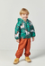 JAQUETA PUFFER DUPLA FACE VERDE ESTAMPA CAVALO OLIVER - comprar online