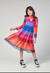 VESTIDO COM SOBREPOSIÇÃO TULE COLORIDO MIDI MYU - comprar online