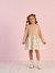 VESTIDO MOLETON CARAMELO E SAIA ESTAMPADA LITLLE CATS MON SUCRE na internet
