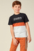 CAMISETA BICOLOR MARROM OLIVER - comprar online