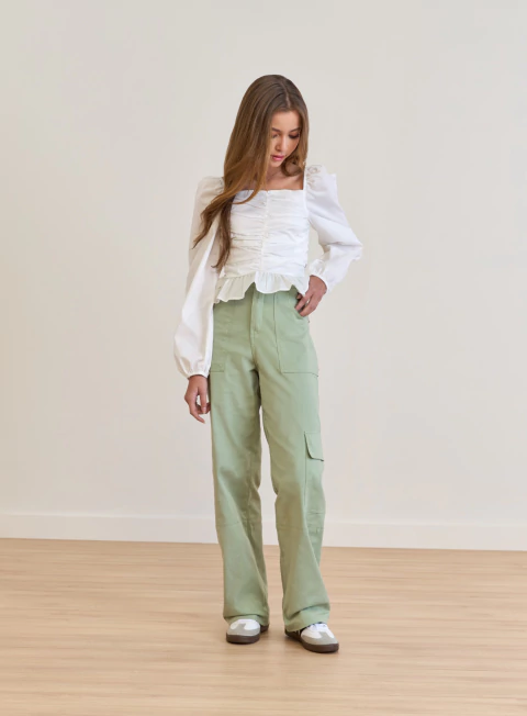 CALÇA CARGO VANILLA CREAM - comprar online