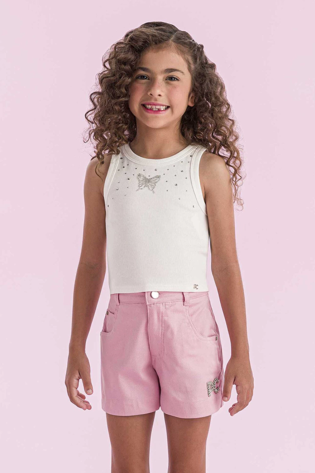 BLUSA BRANCA BORBOLETA PETIT CHERIE