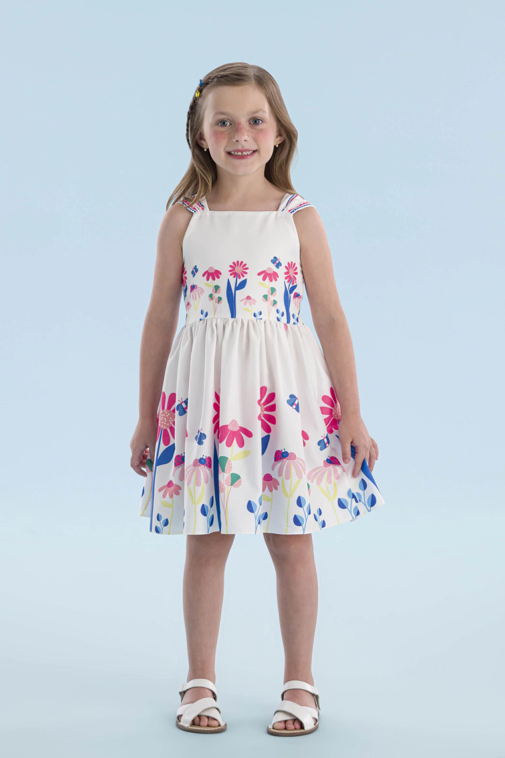 VESTIDO ESTAMPADO RODADO FLORAL MON SUCRE