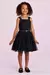 VESTIDO PRETO FESTA BRILHO TULE PETIT CHERIE - comprar online