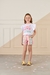 CONJUNTO BLUSA GATINHO E SHORT DE LISTRAS MON SUCRÉ
