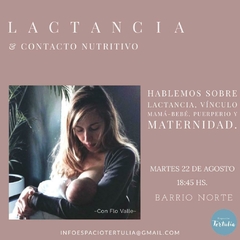 Charla de Lactancia y Contacto Nutritivo (encuentro individual y personalizado)