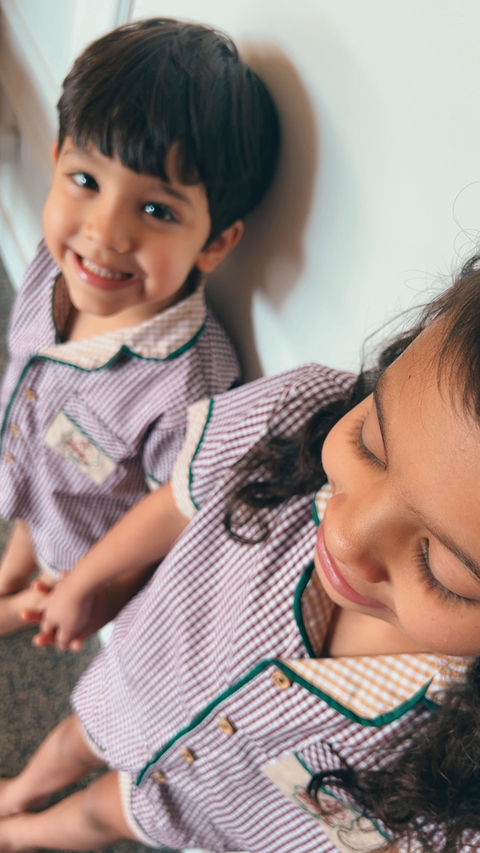 Pijamas Infantis Marin e Medeleine