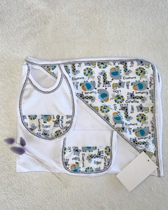 SET MANTA + BABERO + GORRITO + BABITA