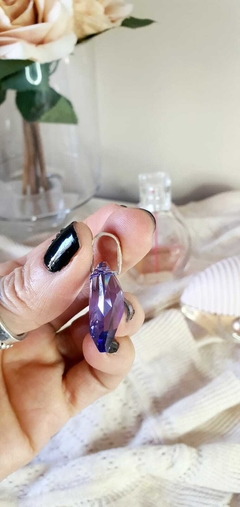 dije cristal humo/rosa/violeta