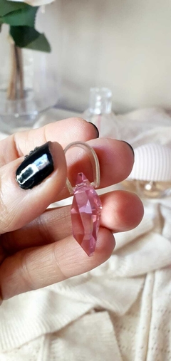 dije cristal humo/rosa/violeta - tienda online