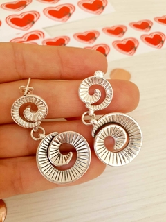 aros colgantes caracol - comprar online