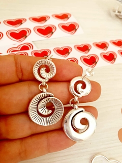 aros colgantes caracol