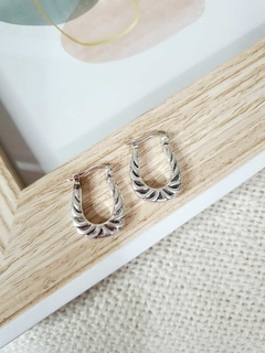 aros canasta - Chicha accesorios de plata