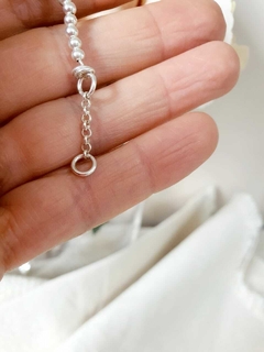 pulsera libertad con extensor - Chicha accesorios de plata