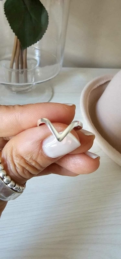 ANILLO FINO VIVIR - Chicha accesorios de plata