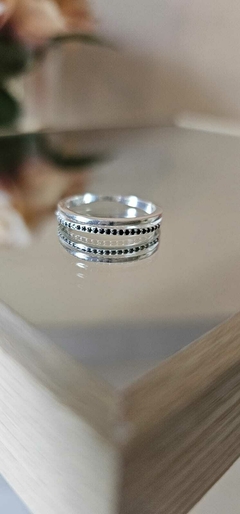 ANILLO DOBLE - Chicha accesorios de plata