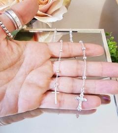 Pulsera Denario Cristo - Chicha accesorios de plata