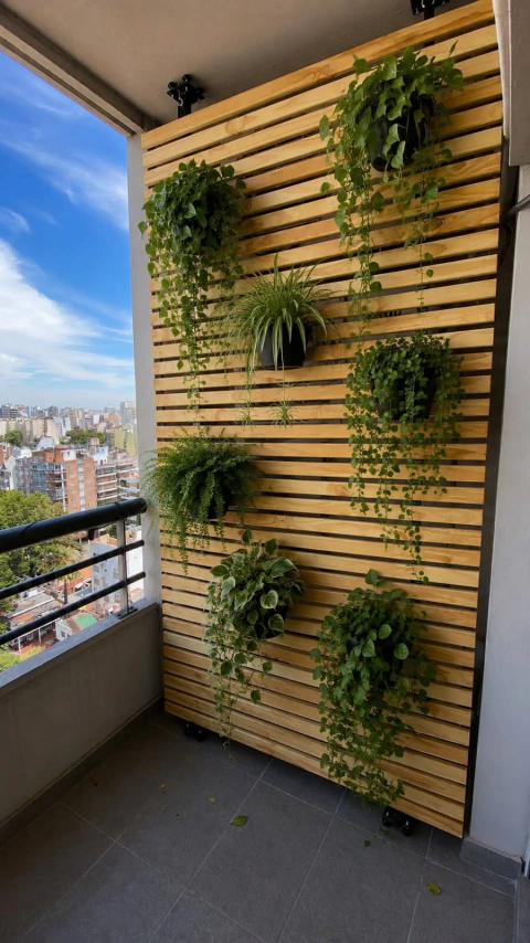 Divisor de balcones | Separador | Jardín vertical