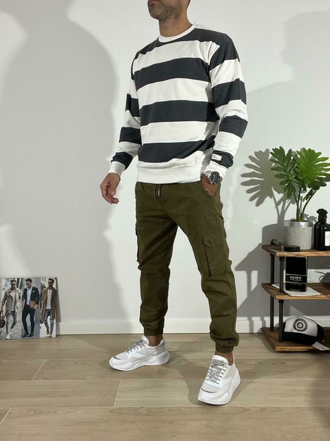 Jogger Cargo de Gabardina