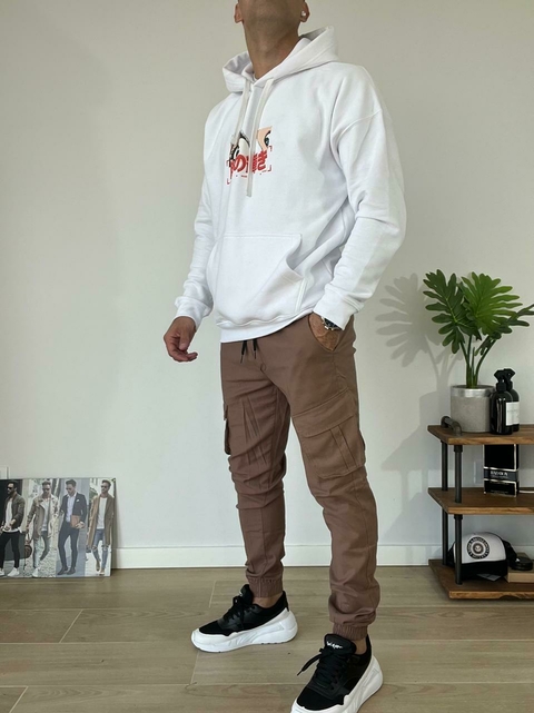 Buzo canguro estampado