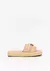 Papete Flatform Palha Com Concha - PARAISO DA MODA