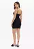 Vestido Curto Justo De Alças Finas Com Zíper Posterior - comprar online