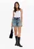 Blusa Regata Canelada Com Bordado - PARAISO DA MODA