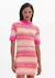 Vestido Tricot Curto Justo Com Mangas Curtas