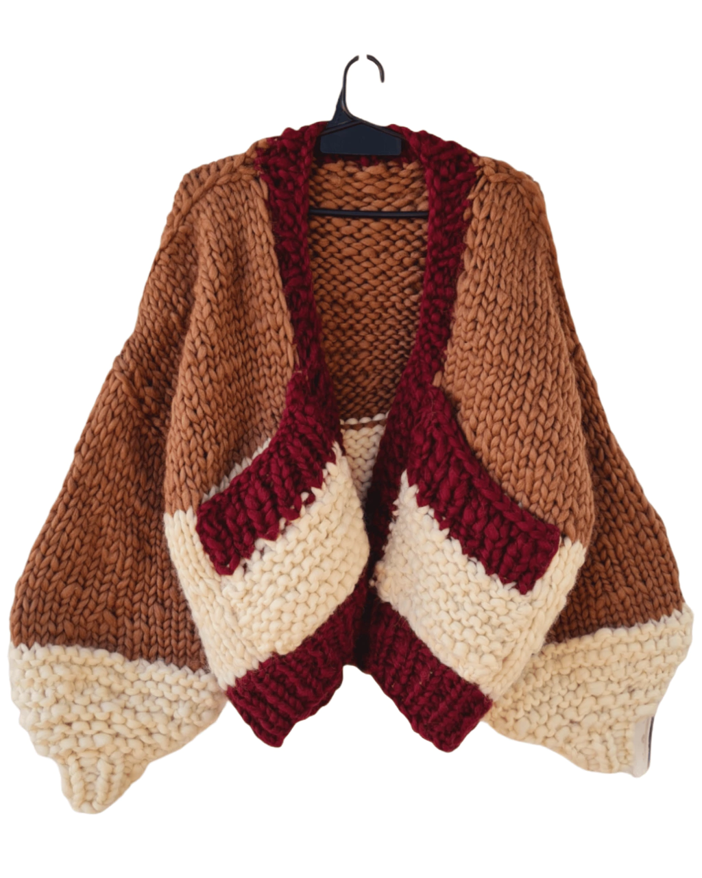 Cardigan Pocket Tricolor