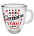 TAZA DE VIDRIO CON FRASES DE 10 CM - tienda online