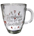 TAZA DE VIDRIO CON FRASES DE 10 CM - comprar online
