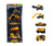 SET DE AUTO DE METAL X5 TEAMSTERZ 7 CM 14018 - comprar online
