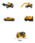 SET DE AUTO DE METAL X5 TEAMSTERZ 7 CM 14018 en internet
