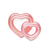 SALVAVIDAS INFLABLE CORAZON CON GLITTER 70CM