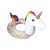 SALVAVIDAS INFLABLE DE UNICORNIO CON GLITTER 90 X 95 CM