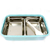 TAPER RECTANGULAR DE PLASTICO CON DIVISIONES VARIOS COLORES - comprar online