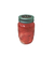FRASCO QUESERA DE VIDRIO ROJO TAPA DE ACERO 11X8 CM - comprar online