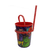 VASO DE PLASTICO CON BOMBILLA EXTERNA