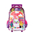 MOCHILA 18" CON CARRO DE LLAMA DE LENTEJUELAS CON LUZ F1281