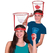 BASKET GOL JUEGO CON DOS AROS Y LANZA PELOTAS