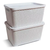 CANASTO ORGANIZADOR CON TAPA 14LTS 39X26.5X18.5CM 8649