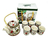 SET TETERA DE PORCELANA Y TAZAS TEAPOT X7 PIEZAS BA-27932B