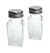 SALERO Y PIMENTERO DE VIDRIO CALADO 10 CM - comprar online