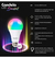 LAMPARA LED CANDELA 9W LUZ FRIA Y MULTICOLOR en internet