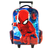 MOCHILA 17" CON CARRO SPIDERMAN 3D CON LUZ