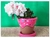 Vasinhos decorados , altura 12 cm , largura 14,5 cm peso 870 g. - Prima Cássia Vasos decorados