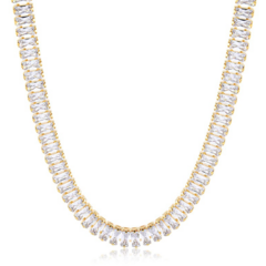 Choker Baguete Zirconia - Ladora Joias
